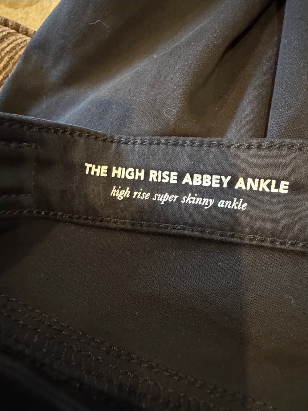 AG Anthropologie The High Rise Abbey Ankle Jeans Black Size 30R - Picture 7 of 11